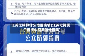 江苏无锡算什么地区疫情(江苏无锡属于疫情中高风险地区吗)