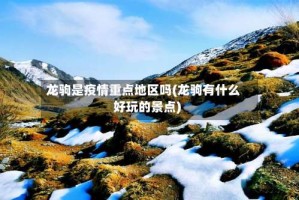 龙驹是疫情重点地区吗(龙驹有什么好玩的景点)