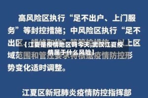 【江夏是疫情地区吗今天,武汉江夏疫情属于什么风险】