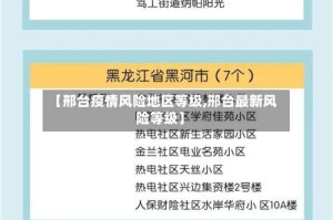 【邢台疫情风险地区等级,邢台最新风险等级】