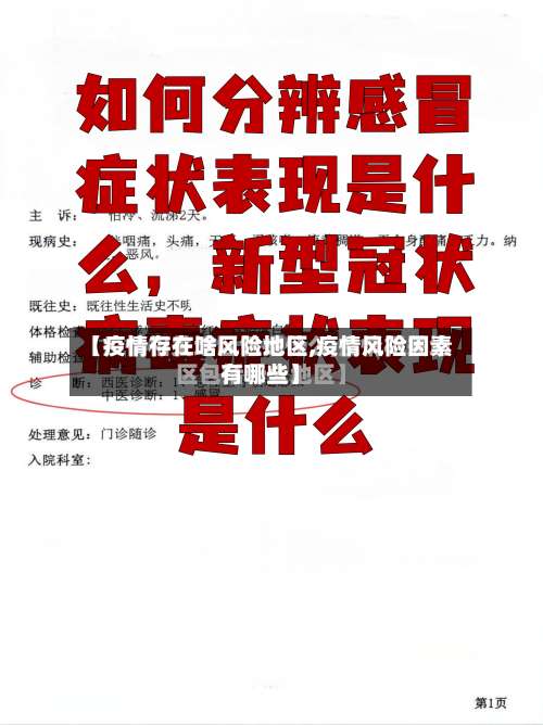 【疫情存在啥风险地区,疫情风险因素有哪些】-第2张图片