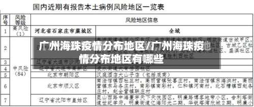 广州海珠疫情分布地区/广州海珠疫情分布地区有哪些-第1张图片